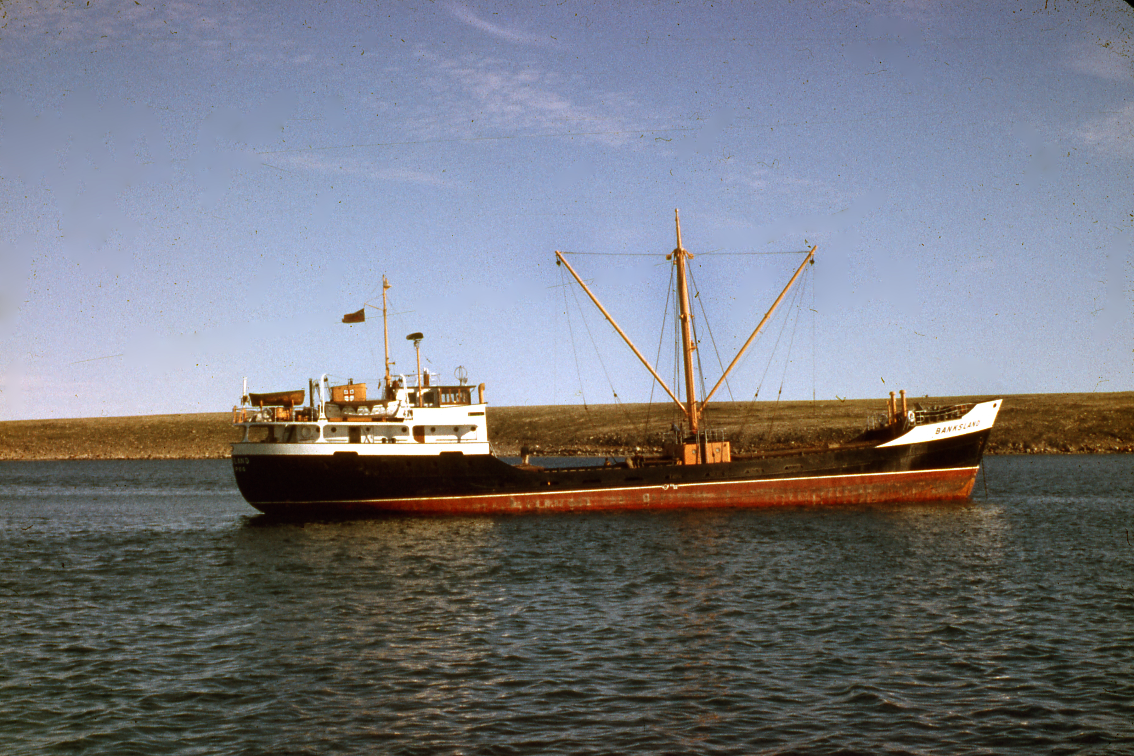 
Hudson's Bay Company motorship Banksland in the Western Arctic. Photo courtesy Earle Wagner